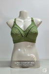 Women’s Premium Green Cotton Bra – Breathable & Soft