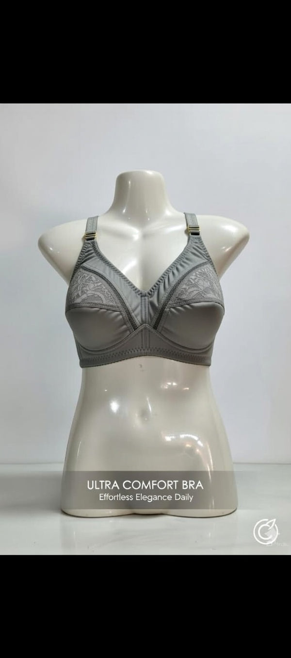 Women’s Premium Black Cotton Bra – Breathable & Soft