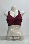 Cotton Pack of 4 Bras - Multi-Color Essential Set (Skin, Mehroon, Blue, Black)