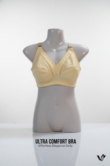 Women’s Premium Yellow Cotton Bra – Breathable & Soft