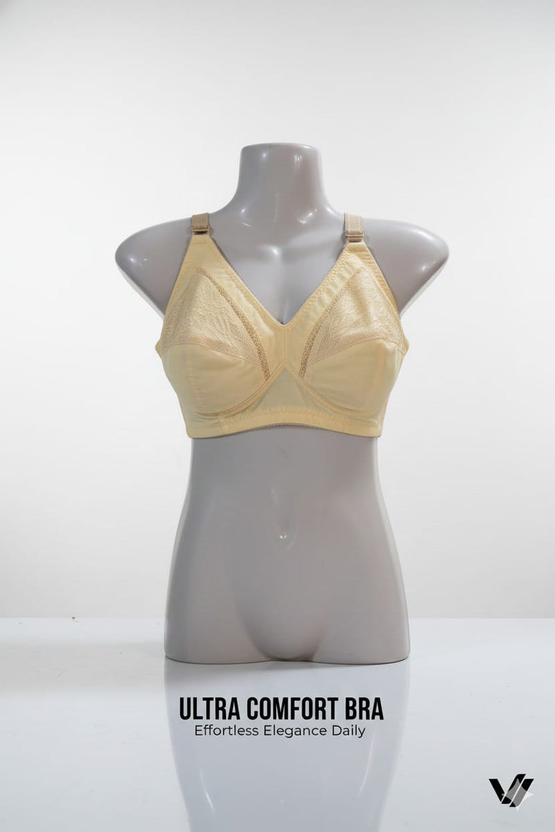 Women’s Premium Yellow Cotton Bra – Breathable & Soft
