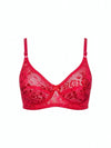 Pack of 4 Lace Net Bras | Red, Blue, Pink & Skin Color Combo | Comfortable Bra Set for Women - Only 2000 Rs Delivery Free