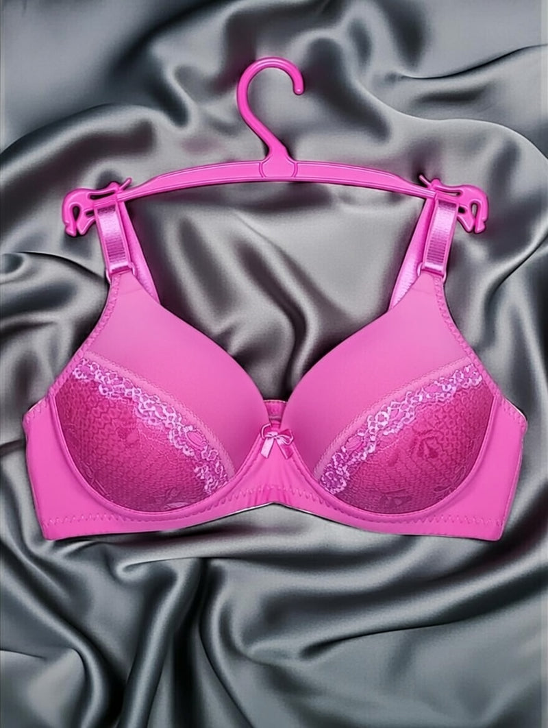 Pack of 1 Pink Color Jersey Padded Bras - Rs. 1200 with Free Delivery