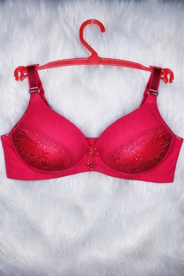 Pack of 1 Red Color Jersey Padded Bras - Rs. 1200 with Free Delivery