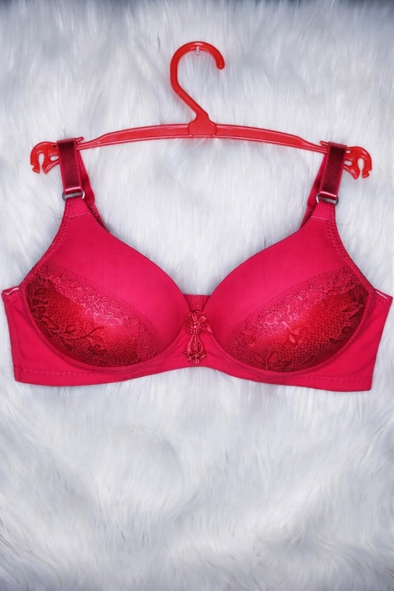 Pack of 1 Red Color Jersey Padded Bras - Rs. 1200 with Free Delivery